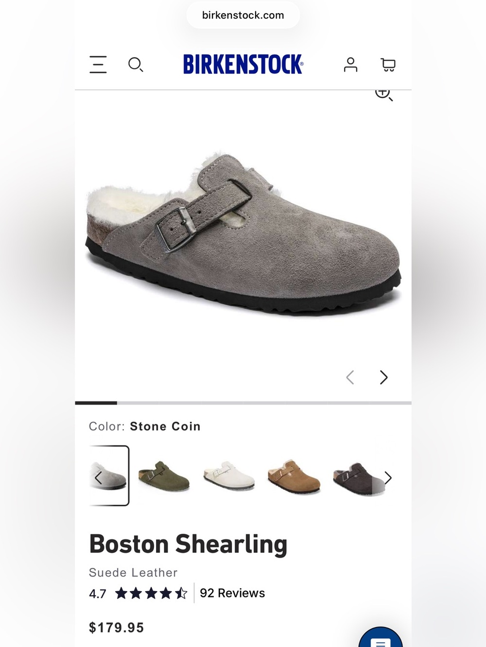 Birkenstock Boston Shearling